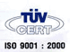 Certykat TUV ISO 9001:2000